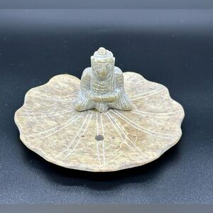 BUDDHA ON LOTUS LEAF - INCENSE STICK HOLDER